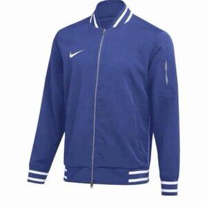 Nike Sideline Men’s Size L Blue White Full-Zip Varsity Bomber Jacket Dodgers